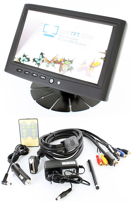 CTFHDM700-<b>HM</b> - HDMI 7" TFT - Kapazitiver Multi-Touchscreen USB - Video - Autodimmer - Audio (<b>800nits , TMR, Teilmetall-Gehuse</b>)