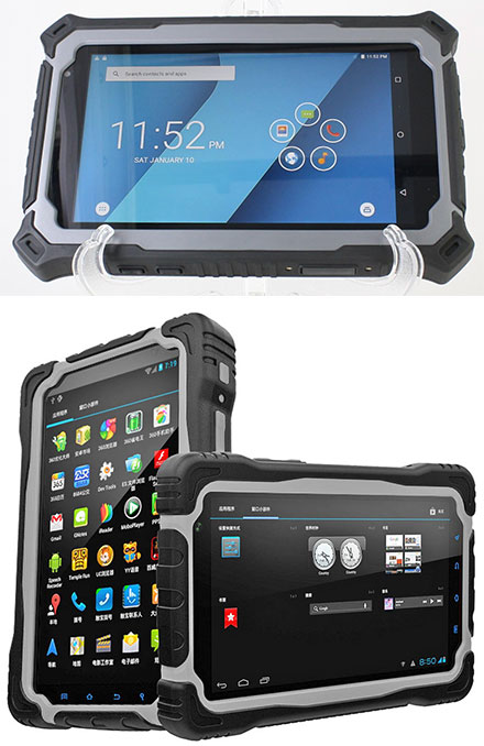 CTFPND-8C (7" Android TabletPC/PND, Wasserdicht IP67, Ruggedized, 1.5Ghz Quad CPU/4GB RAM, GPS/WLAN/BT/3G/4G, Android 10)