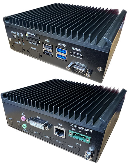 FleetPC-4-F Car-PC (Intel Celeron N3060 2x2.48Ghz, Autostart-Controller, 9-60V Automotive Netzteil, GPS) [<b>LFTERLOS</b>]