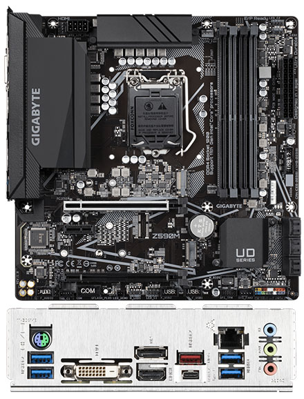 Gigabyte GA-Z590M  MicroATX (fr i3, i5, i7 [Sockel LGA1200], Z590 Express, PCIe 4.0)