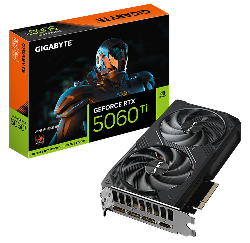 GIGABYTE GeForce RTX 5060 Ti WINDFORCE 8GB [GV-N506TWF2-8GD]