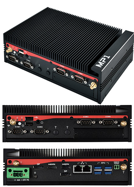 Mitac MP1-11TGS-6305E (Intel Celeron 6305E, 2x LAN, 4x RS232) <b>[FANLESS]</b>